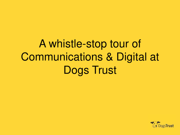 dogs trust social media