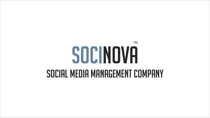 social media management company what we do