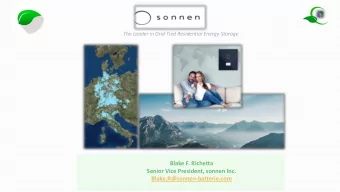 Blake F. Richetta  Senior Vice President, sonnen Inc.  Blake.R@sonnen-batterie.com  Why Energy