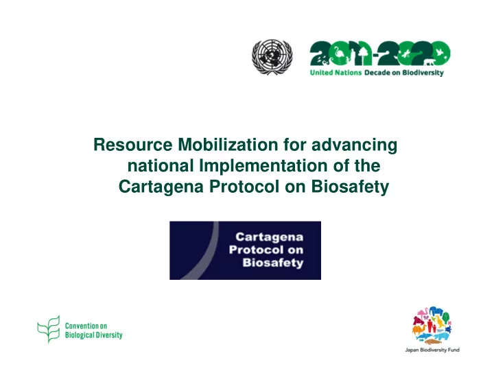 resource mobilization for advancing national