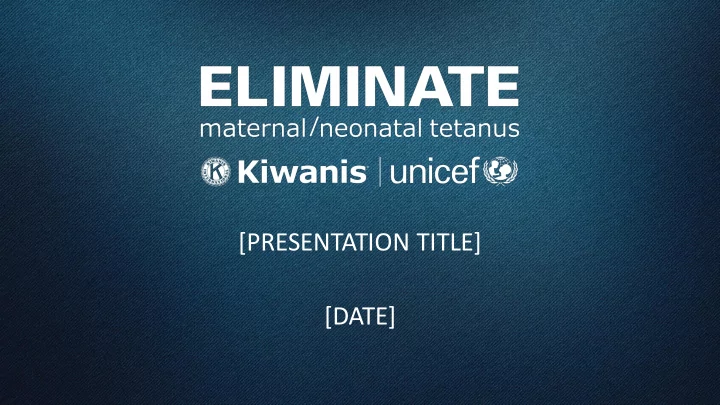 presentation title date the difference you make