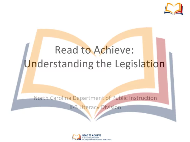 read to achieve understanding the legislation