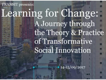 Story telling  Experiences from the perspective of initiatives and  networks themselves  2 rounds