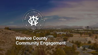 Washoe County  Community Engagement  Gathered Commissioner Input  Education on  Method to share