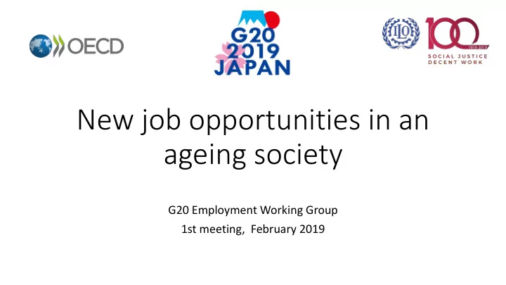 ageing society