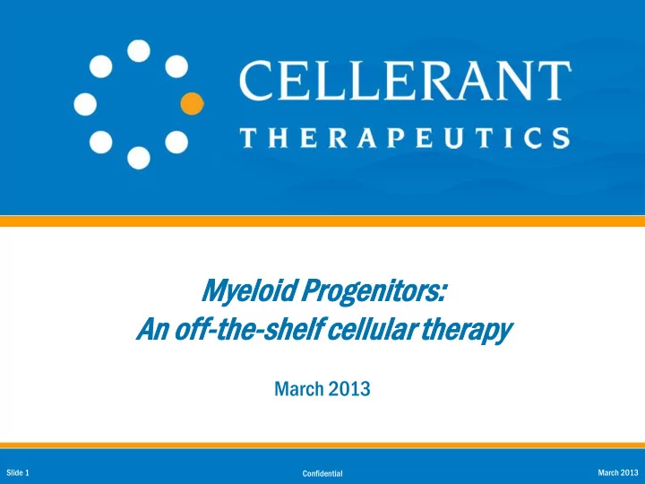 myeloi yeloid d pr progenit nitor ors s