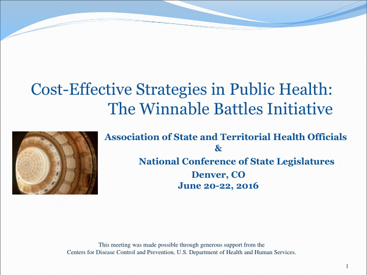 cost effective strategies in public health the winnable