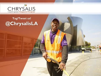 @ChrysalisLA  Social Enterprise at Chrysalis June 18 th , 2018  Trevor Kale - Vice President,