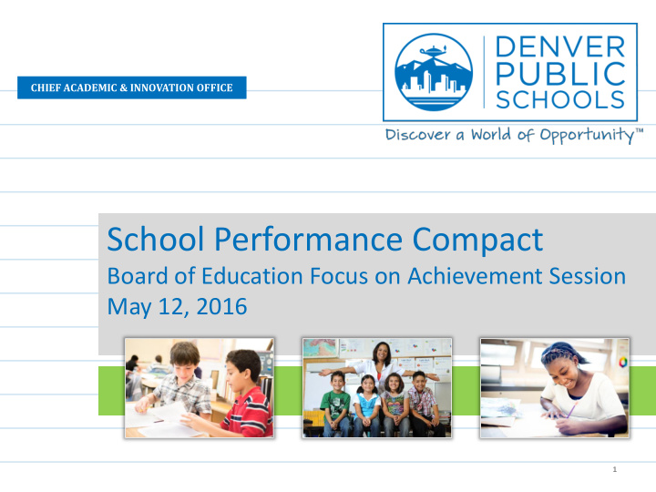 school performance compact