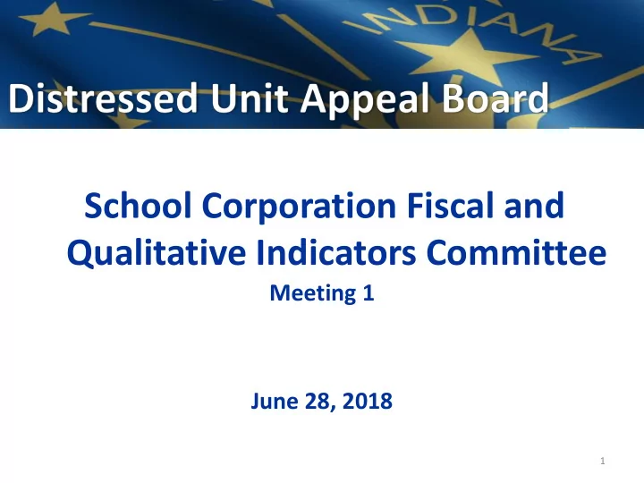 qualitative indicators committee