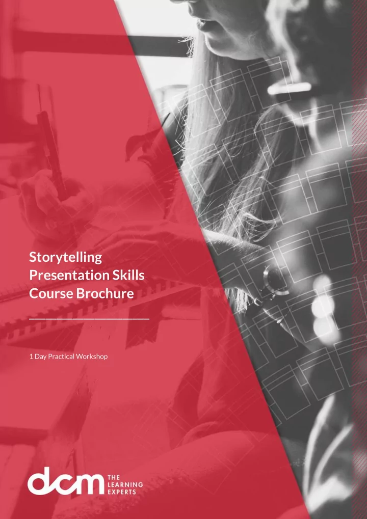 storytelling presentation skills course brochure