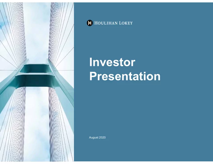 investor presentation