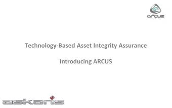 Introducing ARCUS  Company Overview 24 th April 2017  Clients  Products &amp; Services  What is