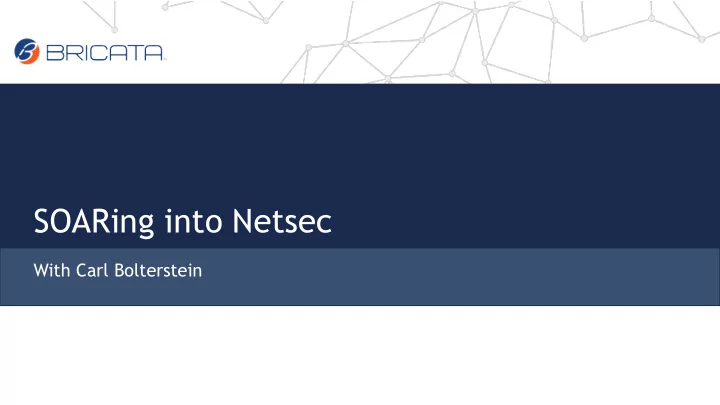 soaring into netsec