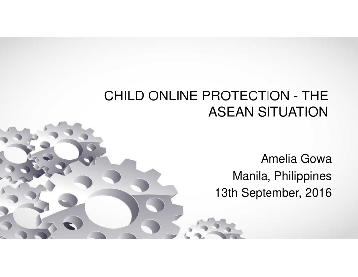child online protection the asean situation