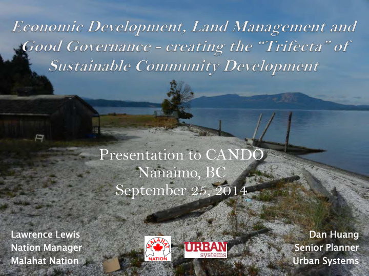 presentation to cando nanaimo bc september 25 2014