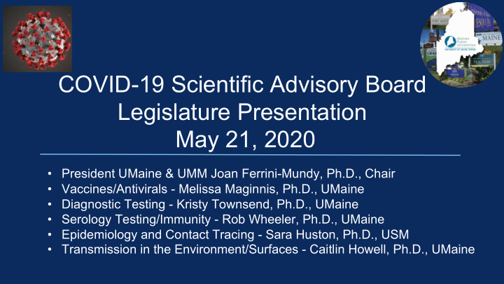 covid 19 scientific advisory board legislature