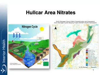 Hullcar Area Nitrates  1  Introduction  Dr. Kamran Golmohammadi  Rob Birtles  Medical Health
