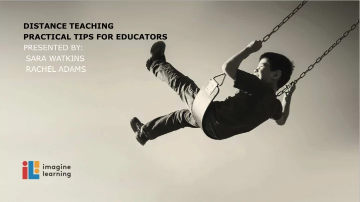 distance teaching practical tips for educators presented