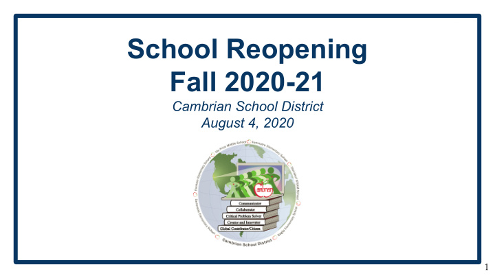 school reopening fall 2020 21