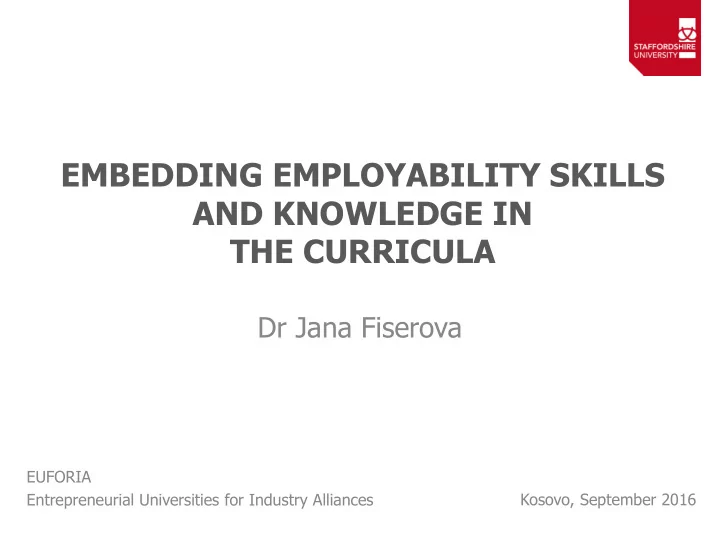 embedding employability skills