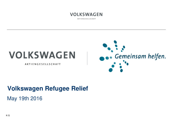 volkswagen refugee relief