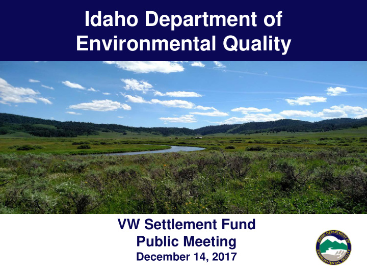 idaho department of environmental quality