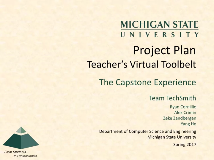 project plan