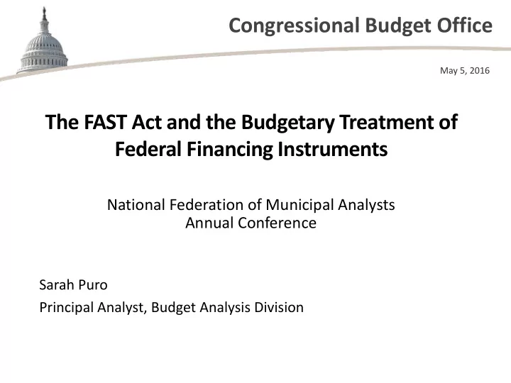 congressional budget office