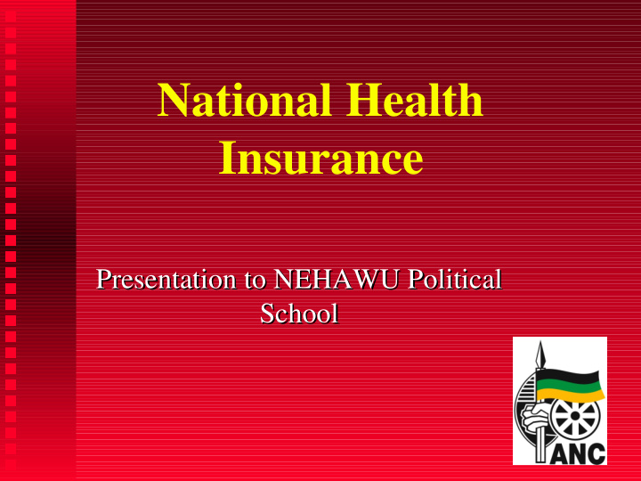 national health insurance