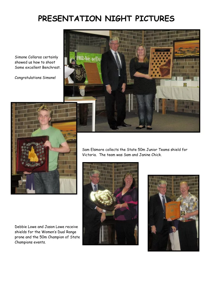 presentation night pictures