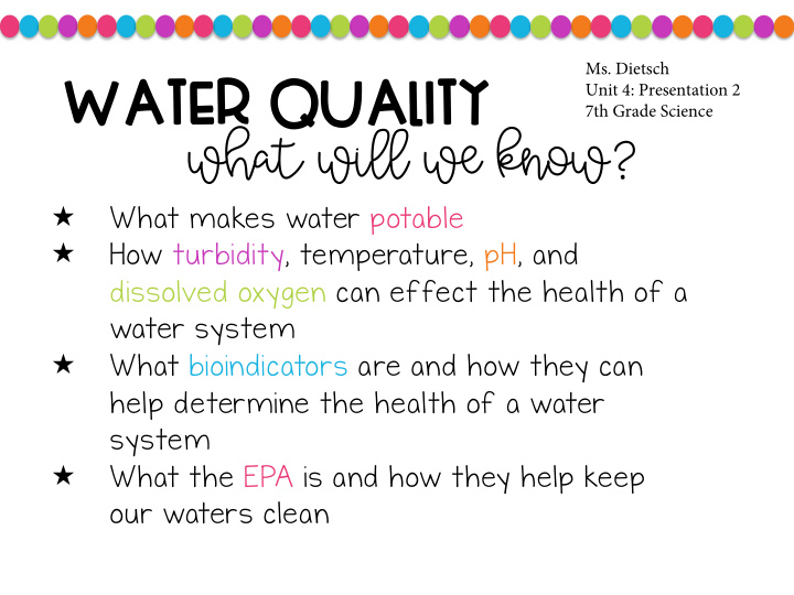 water quality