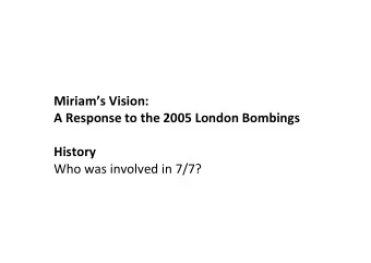 Miriams  Vision:  A  Response  to  the  2005  London  Bombings