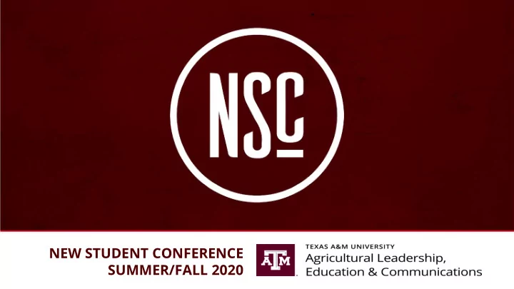 summer fall 2020 welcome to alec agcj agsc aled usal