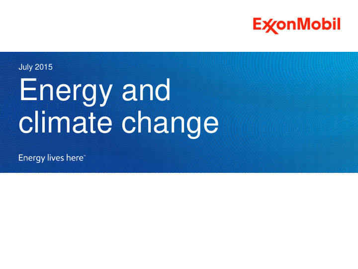 energy and climate change global energy demand expected