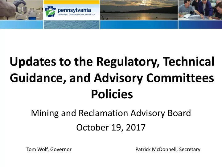 guidance and advisory committees
