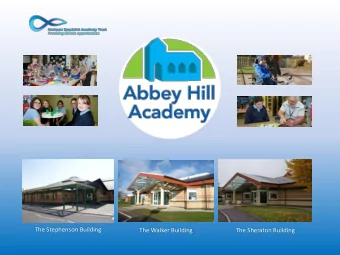 The Stephenson Building  The Walker Building  The Sheraton Building  This is our Principal  Becky