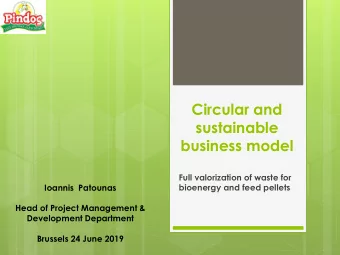 sustainable  business model  Full valorization of waste for  Ioannis  Patounas  bioenergy and feed