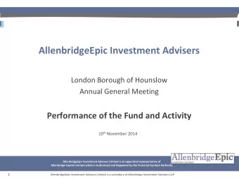 AllenbridgeEpic Investment Advisers London Borough of Hounslow Annual General Meeting Performance