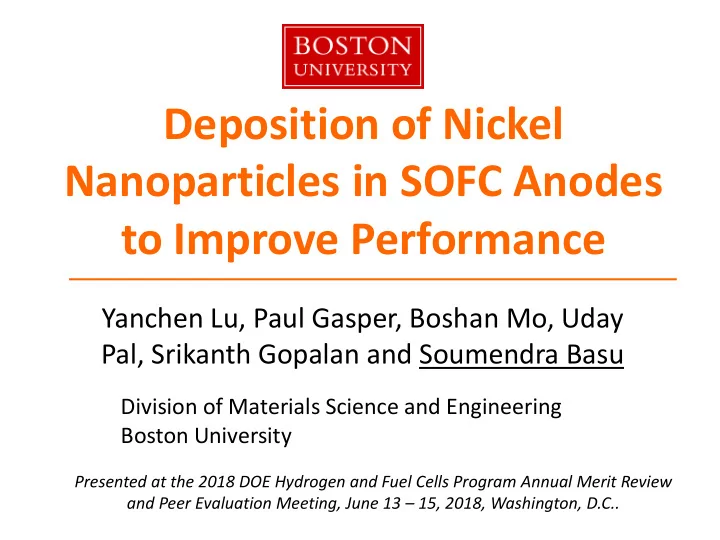 deposition of nickel nanoparticles in sofc anodes to