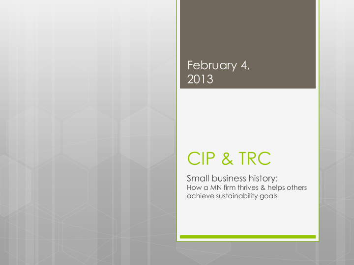 cip trc