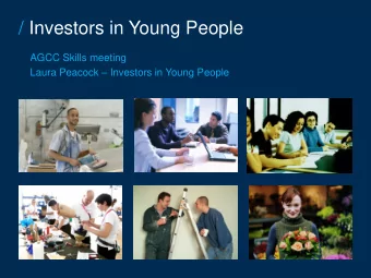 / Investors in Young People  AGCC Skills meeting Laura Peacock  Investors in Young People  /