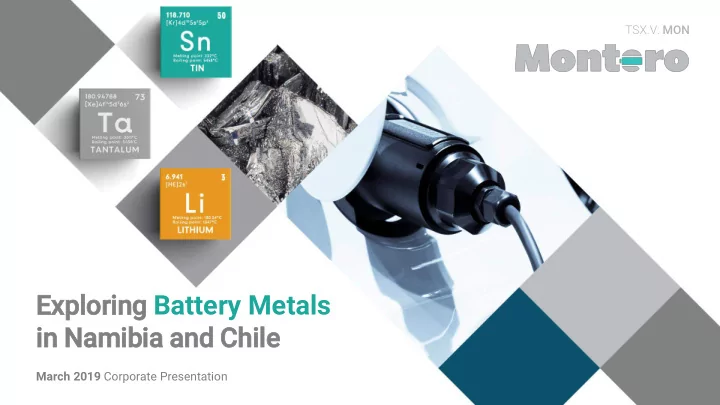 exploring battery metals in in namibia and chile
