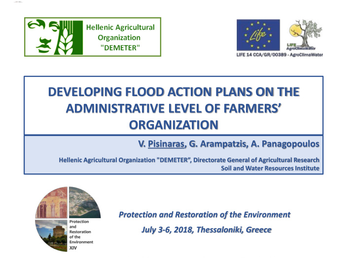 developing flood action plans on the