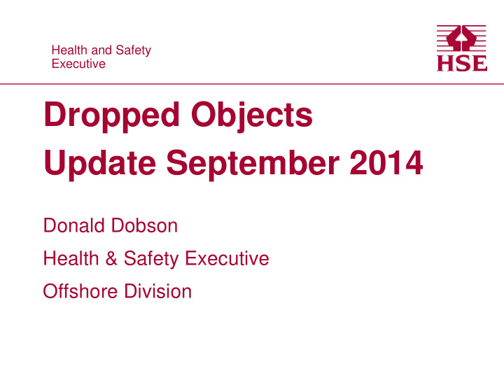 dropped objects update september 2014