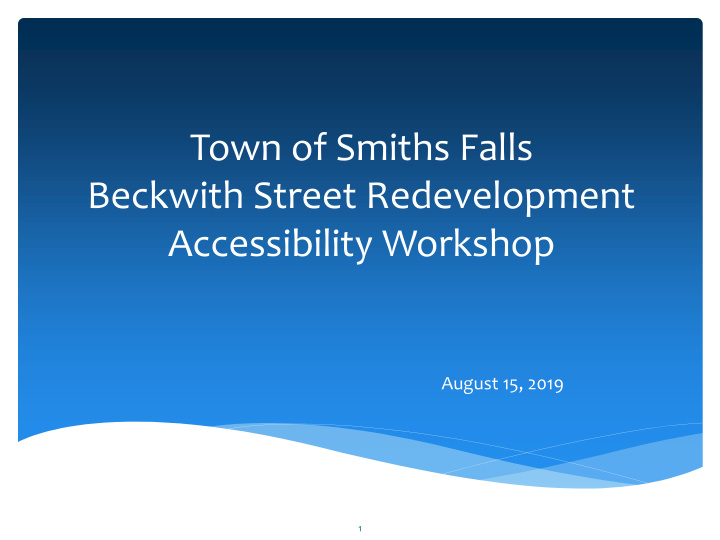 accessibility workshop