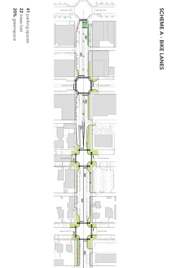 SCHEME A - BIKE LANES MASSACHUSETTS STREET MASSACHUSETTS STREET  ALLEY  ALLEY NEW HAMPSHIRE STREET