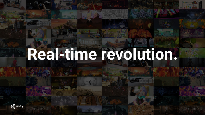 real time revolution 2 5 post 8 9 demos unity for film i