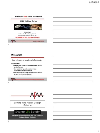 Welcome!  Your microphone is automatically muted.  Questions?  Please type these in the