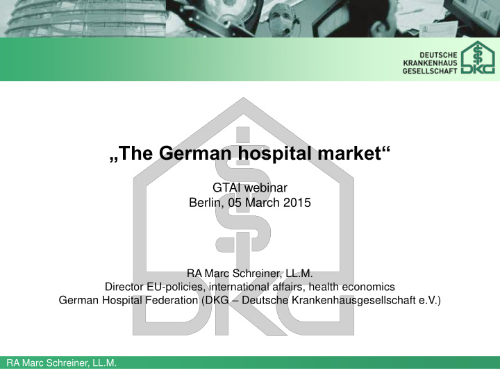 the german hospital market